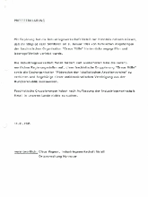 1985 Zeki Sonraci Presseerklärung