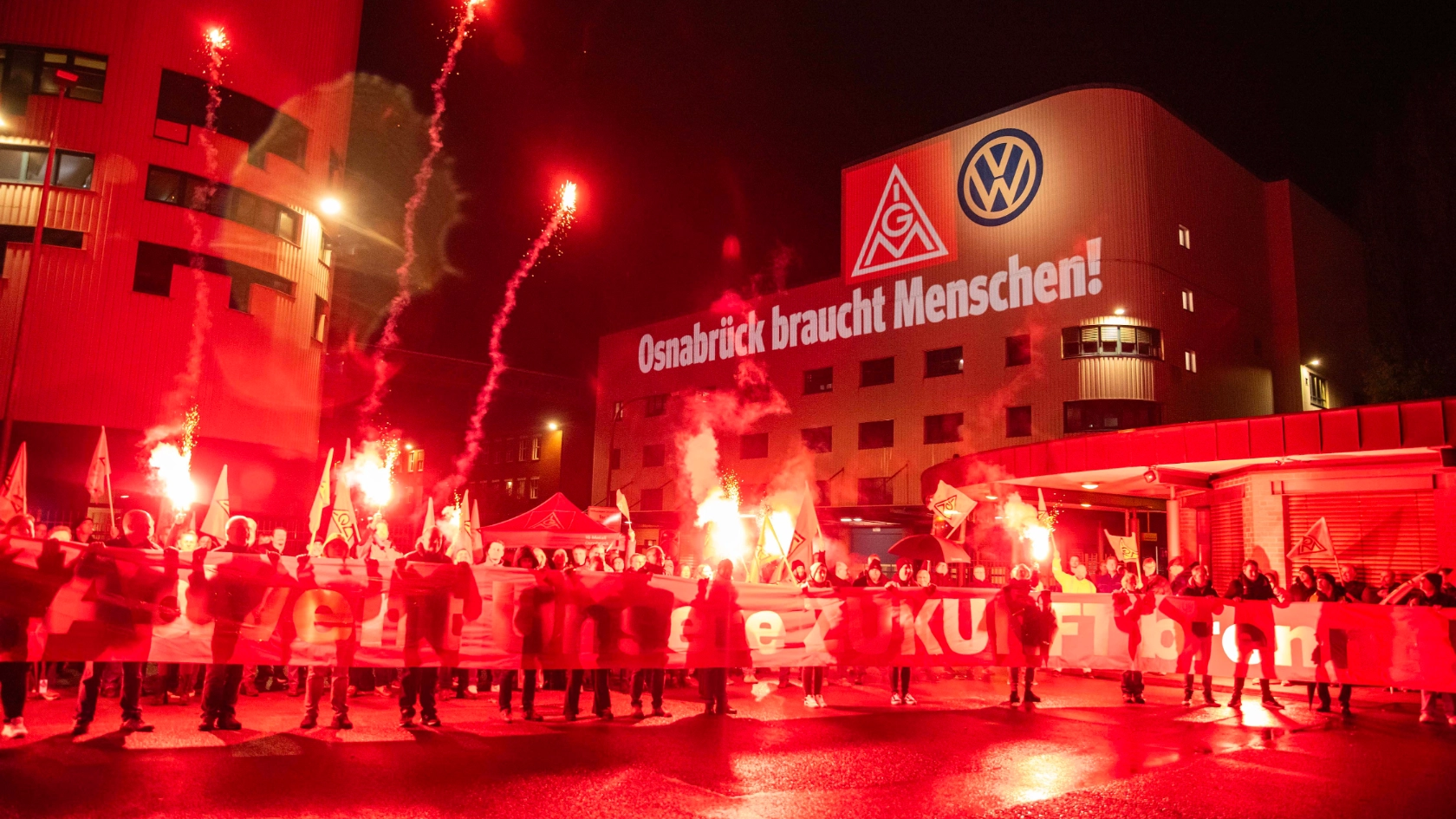 Kundgebung bei Volkswagen Osnabrück