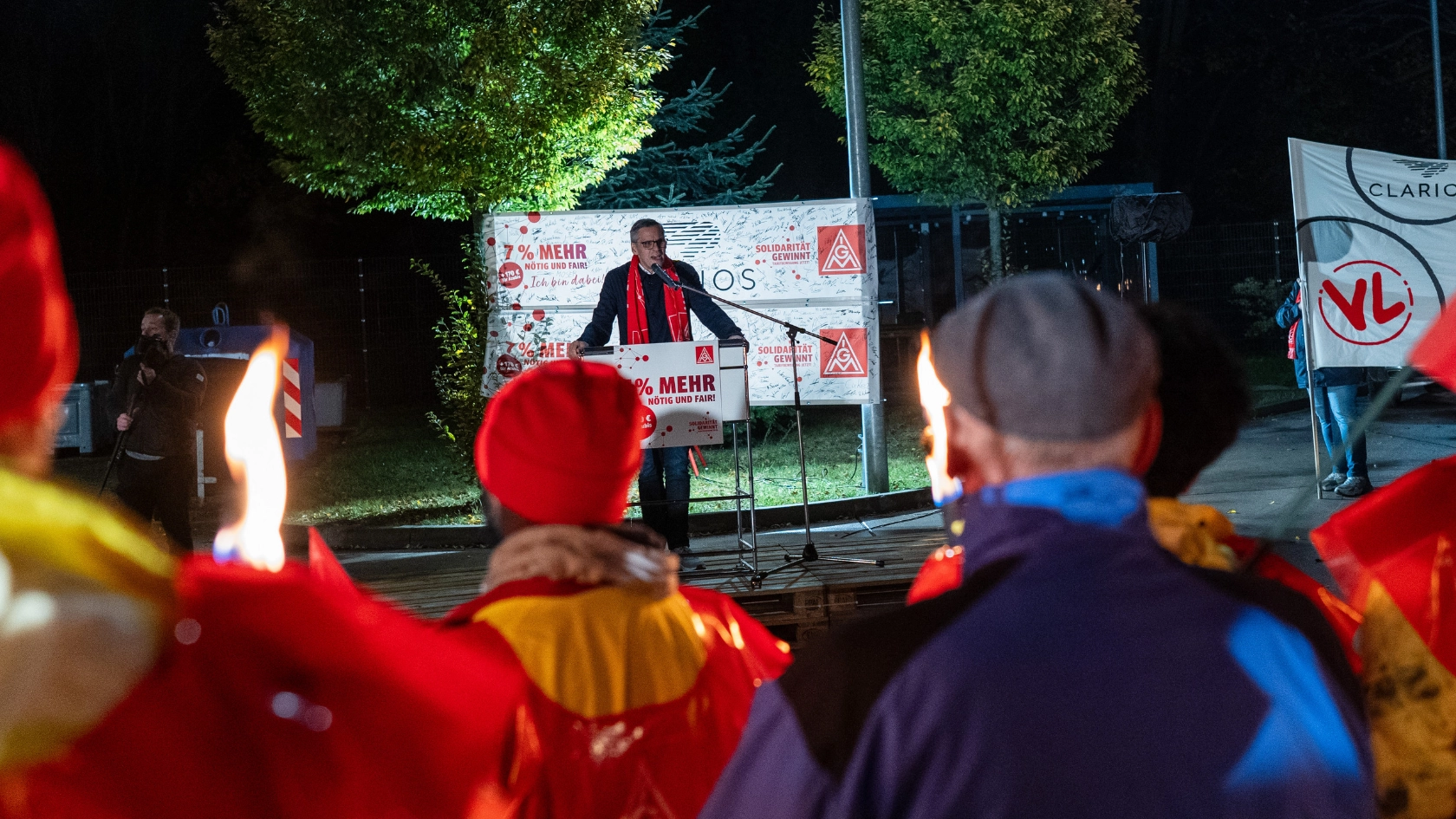 Warnstreik bei Clarios in Hannover