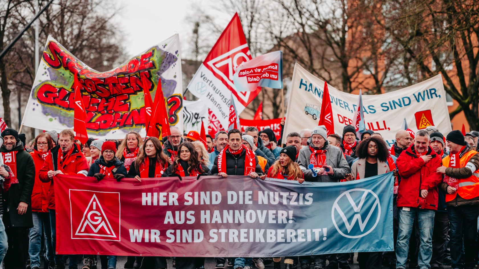 Warnstreik Volkswagen Nutzfahrzeuge