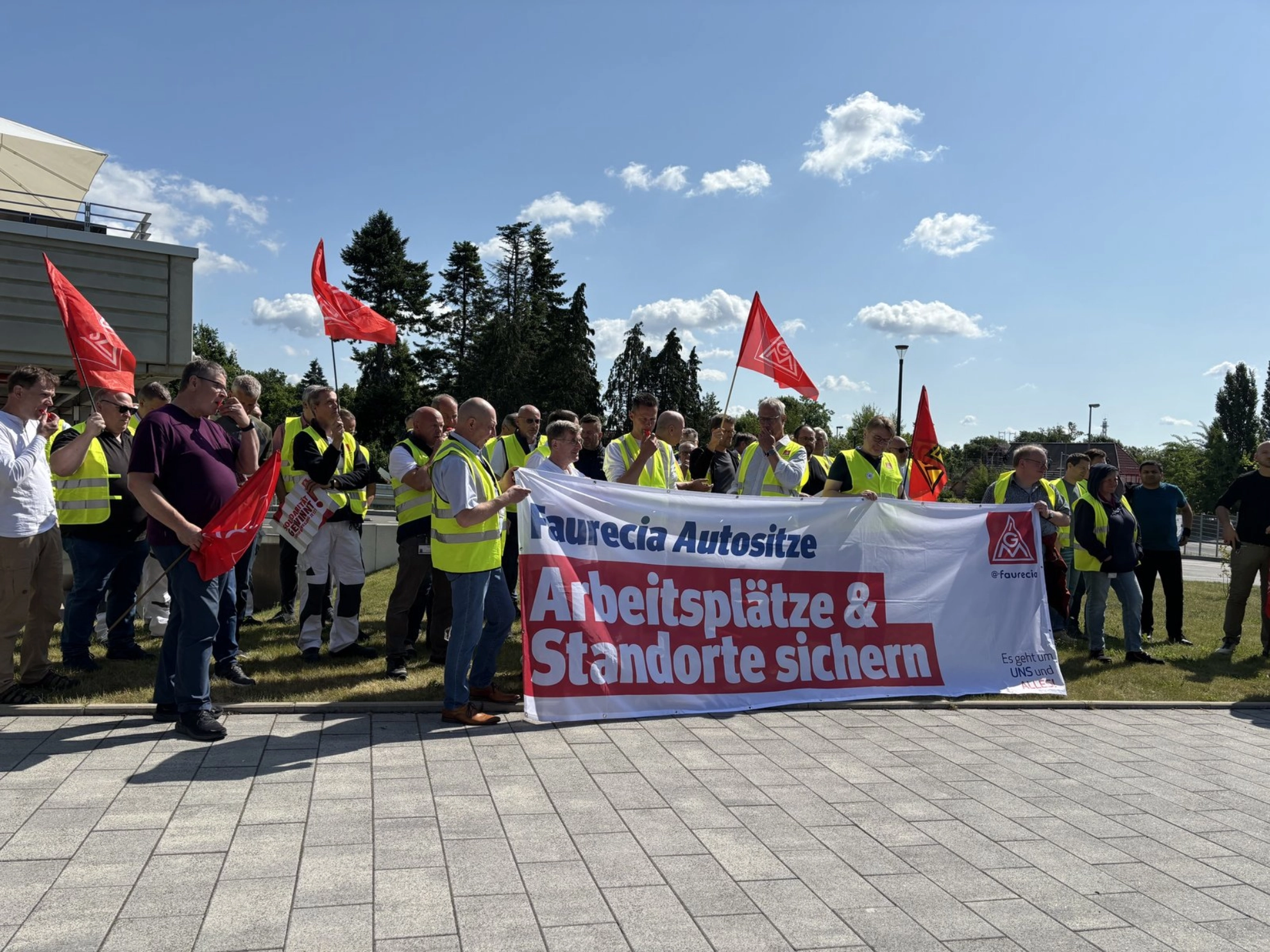 Warnstreik bei Faurecia am 3.6.2025
