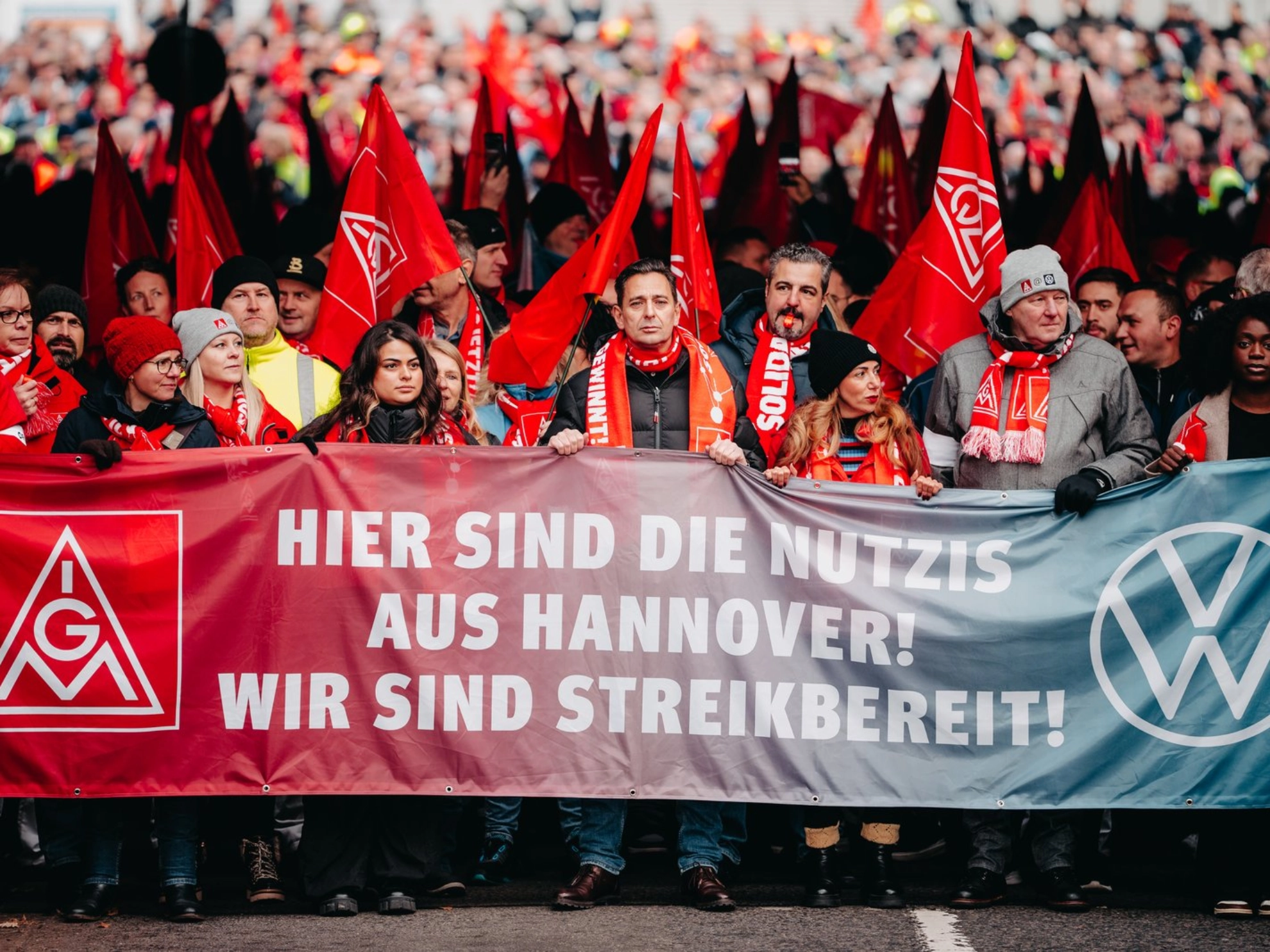 Aktion bei Volkswagen Nutzfahrzeuge am 2.12.2024