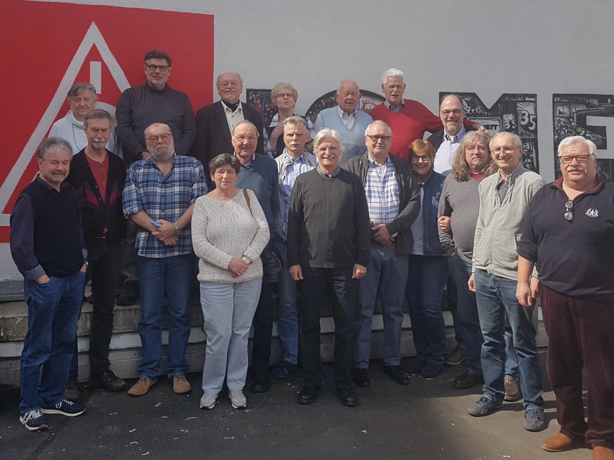 Gründungsmitglieder des Arbeitskreises "Außerbetriebliche Gewerkschaftsarbeit"