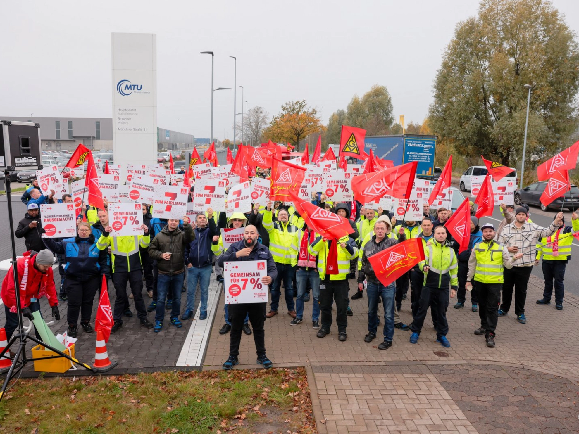 Warnstreik bei MTU