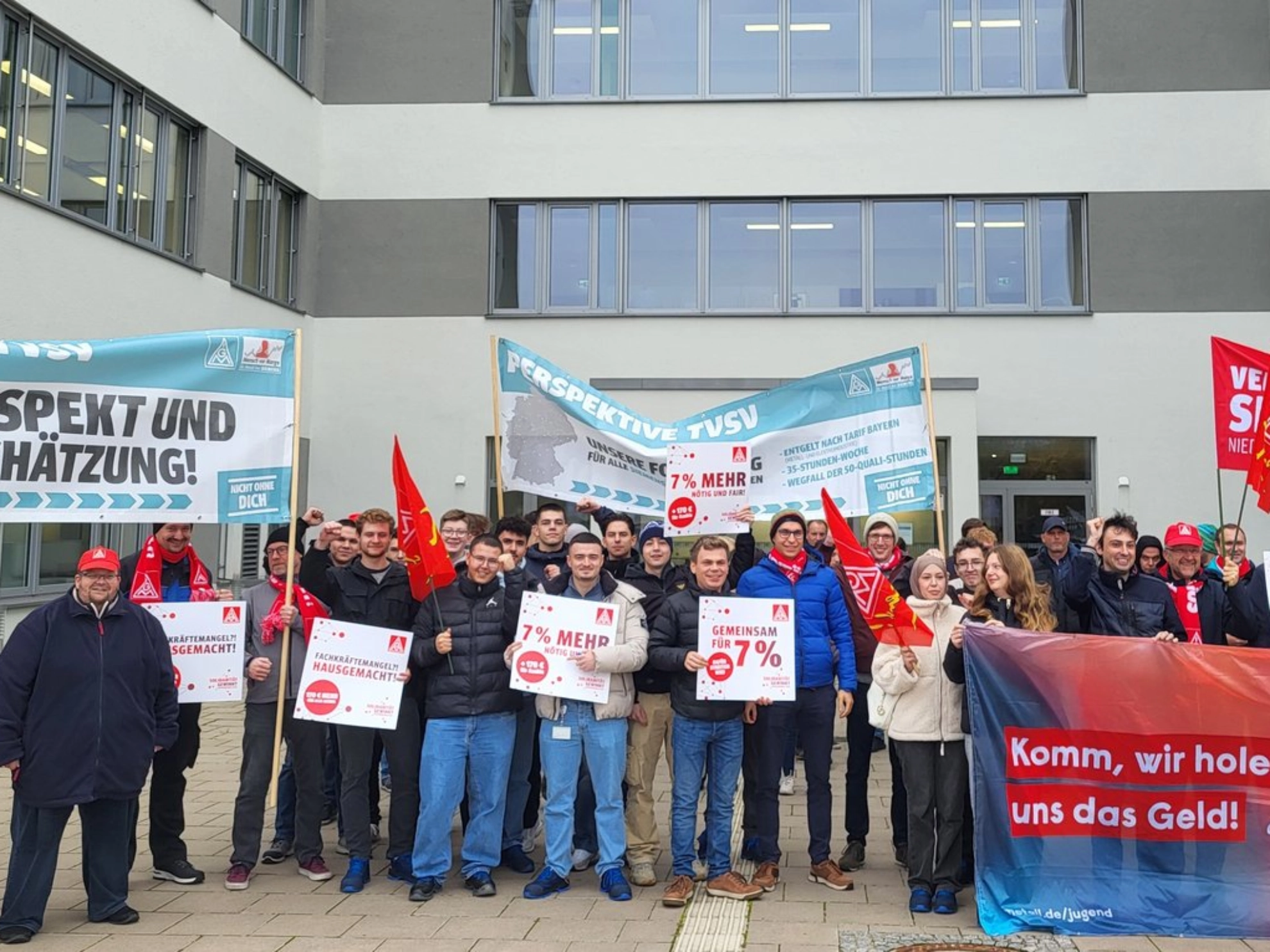 Aktion bei der Siemens-Niederlassung Hannover am 5.11.2024