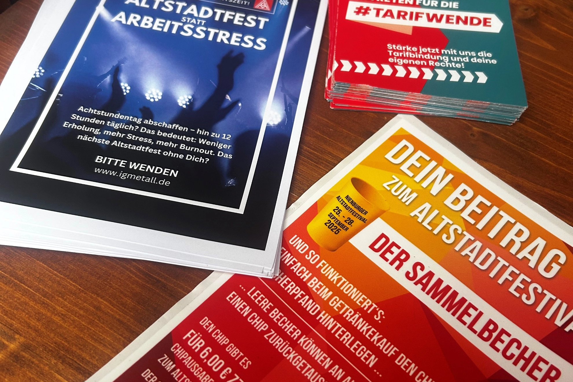 Auslage an unserem Stand auf dem Altstadtfest