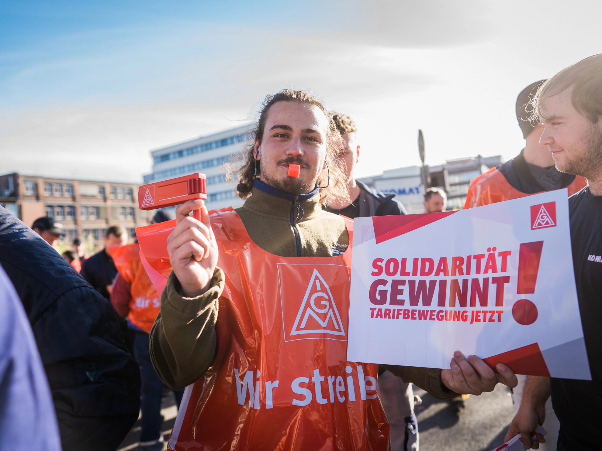 Warnstreik Komatsu Hannover