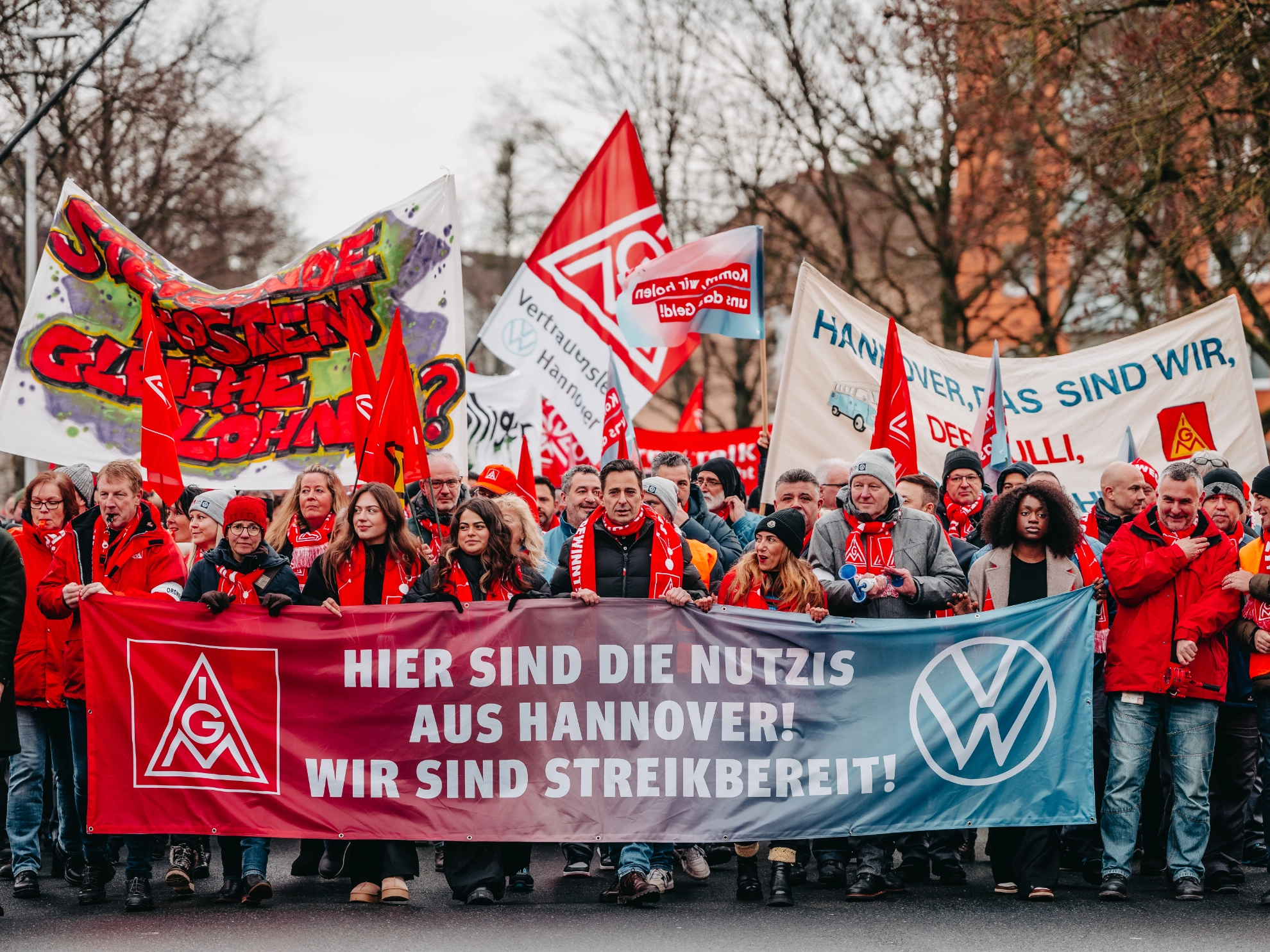 Warnstreik Volkswagen Nutzfahrzeuge