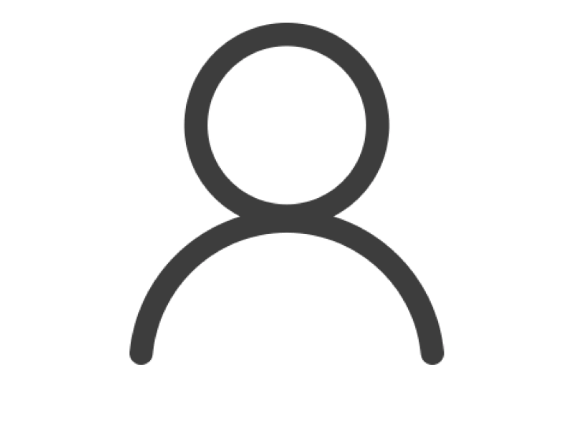 Kontakt Icon grau. Für den Fall, dass kein Bild der Person eingestellt werden soll oder kann.