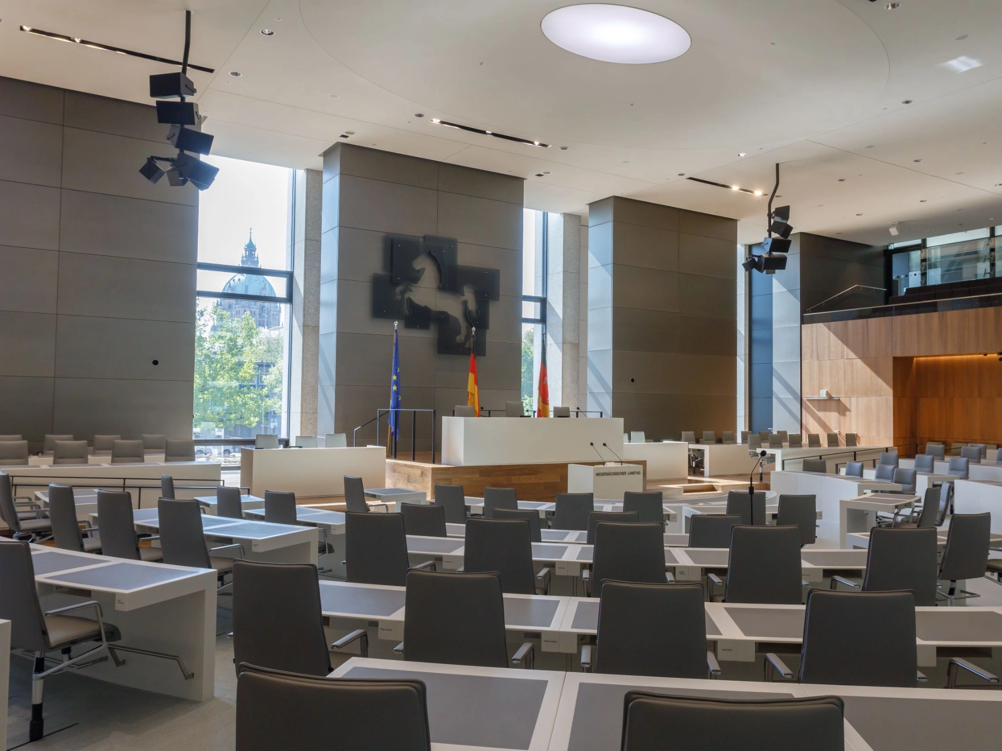 Niedersaechsischer Landtag in Hannover: Plenarsaal.