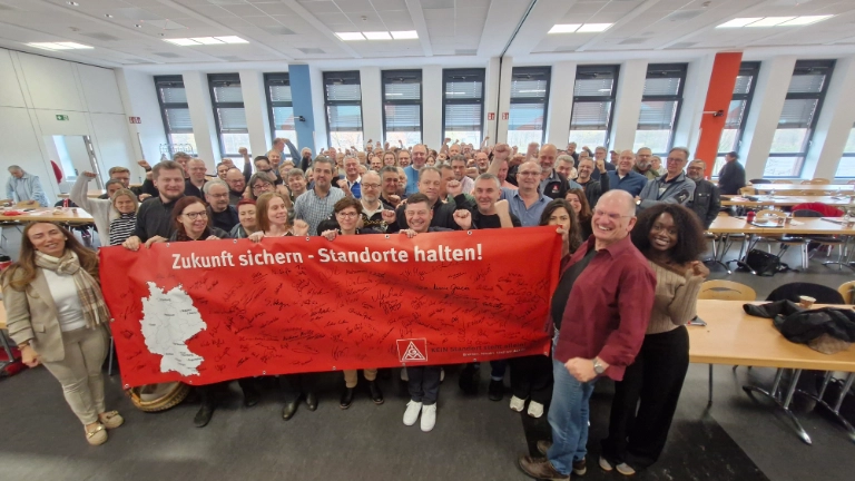 Solidarität mit den Kolleginnen und Kollegen bei BSH