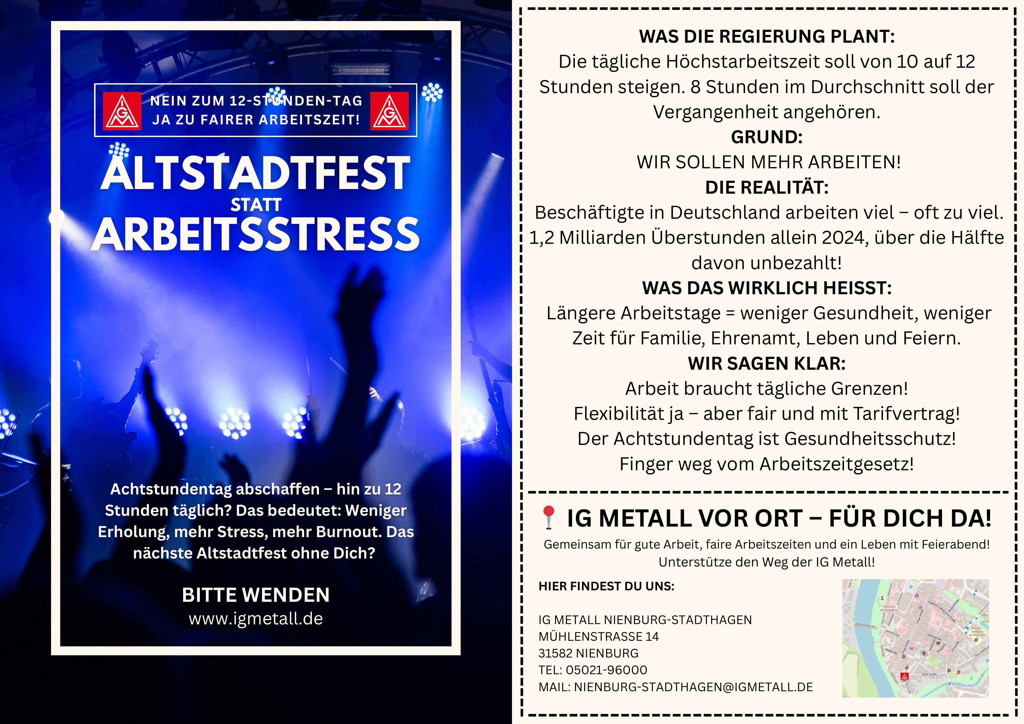 Altstadtfest statt Arbeitsstress